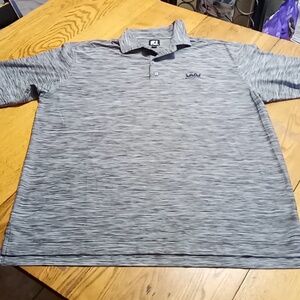 FJ FOOTJOY MENS XL SHIRT Polo Golf Preowned Short Sleeves Used GRAY BLACK Casual